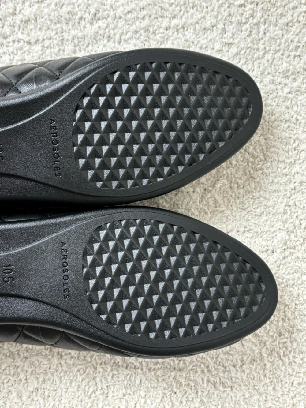 Aerosoles Shoes Womens 10.5M‎ Black Betunia Almond Closed Toe Leather Loafers